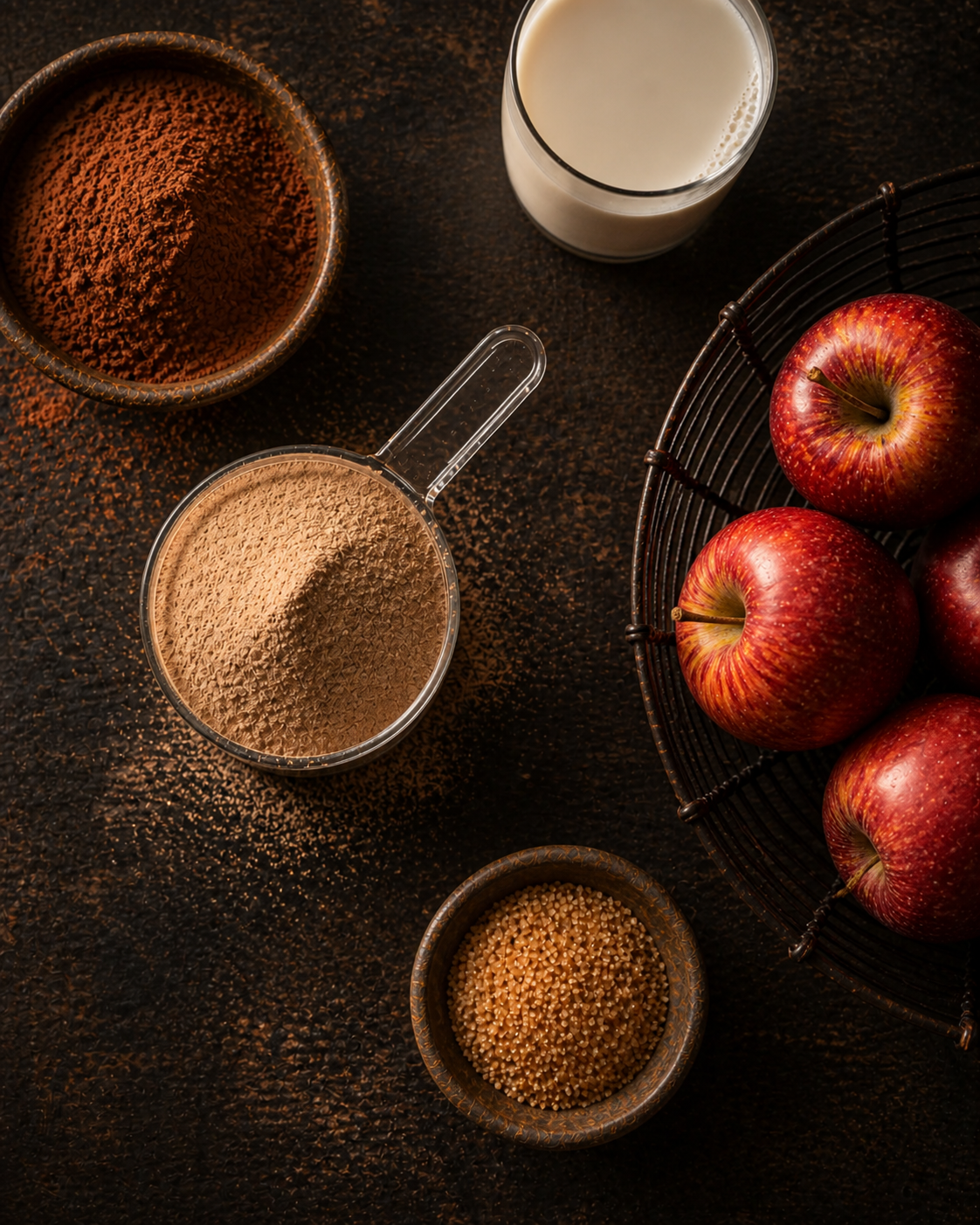 Nole Protein servido con manzana